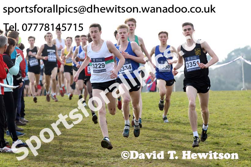 Mens under-17s 2016 Inter Counties Cross Country Champs. and Cross Challenge Final, Cofton Park, Birmingham. Photo: David T. Hewitson/Sports for All Pics